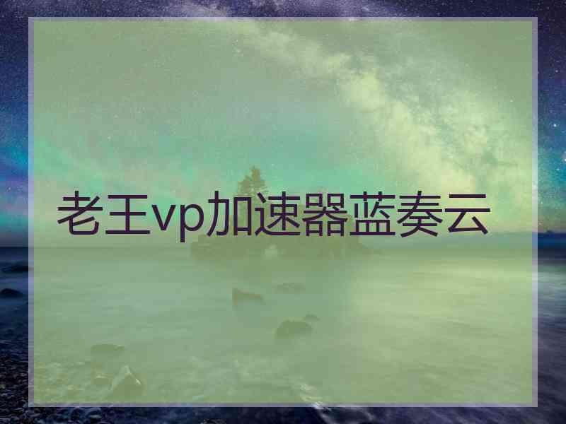 老王vp加速器蓝奏云