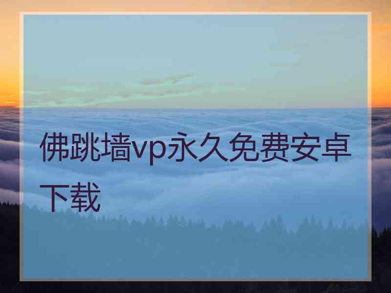 佛跳墙vp永久免费安卓下载