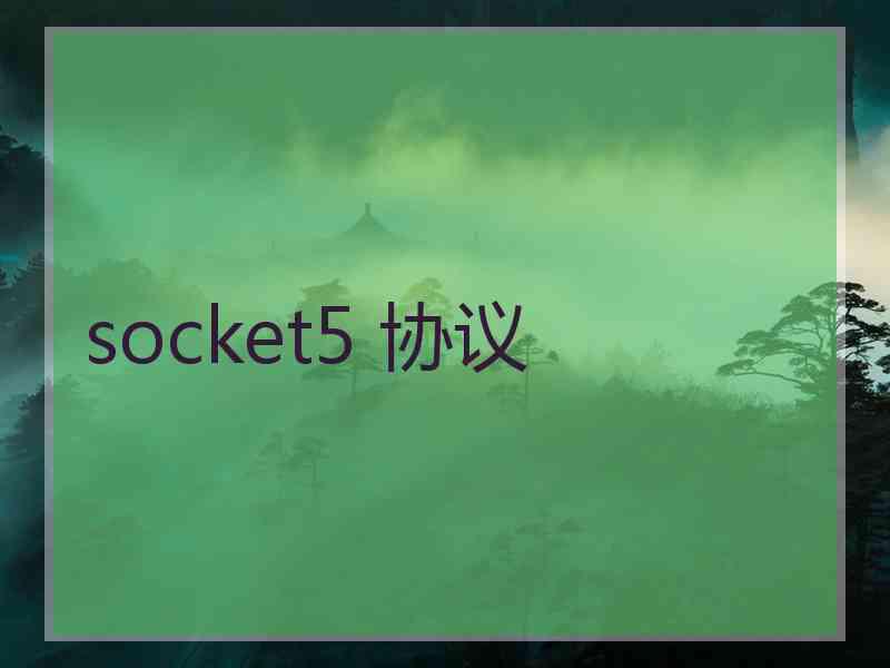 socket5 协议