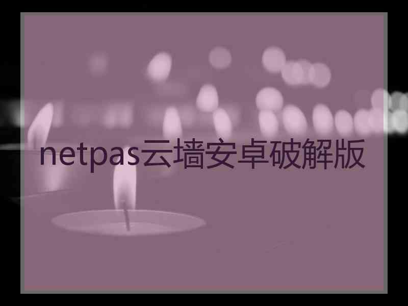 netpas云墙安卓破解版