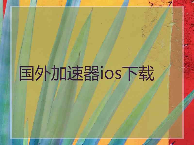 国外加速器ios下载