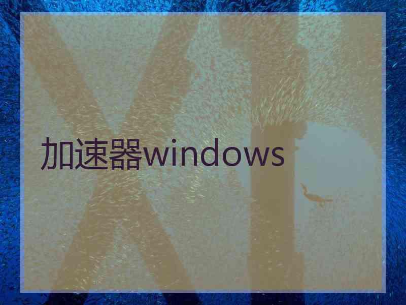 加速器windows