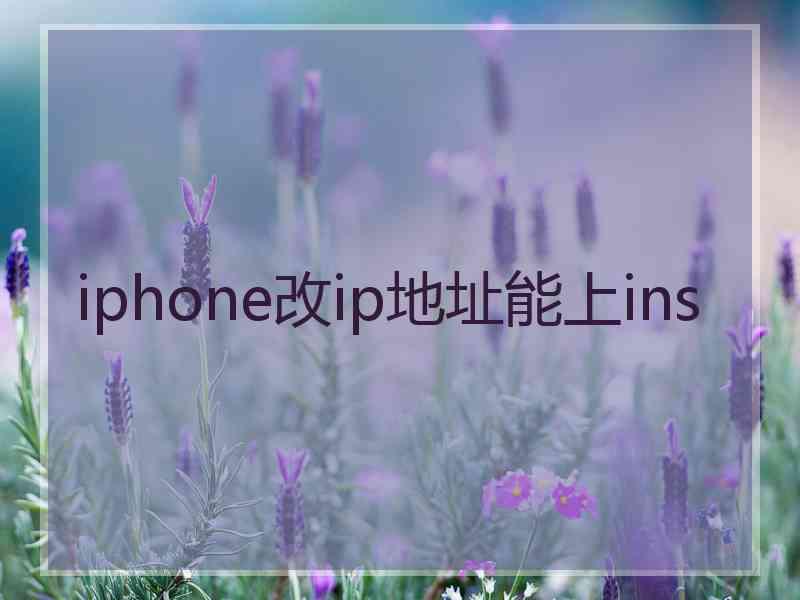 iphone改ip地址能上ins