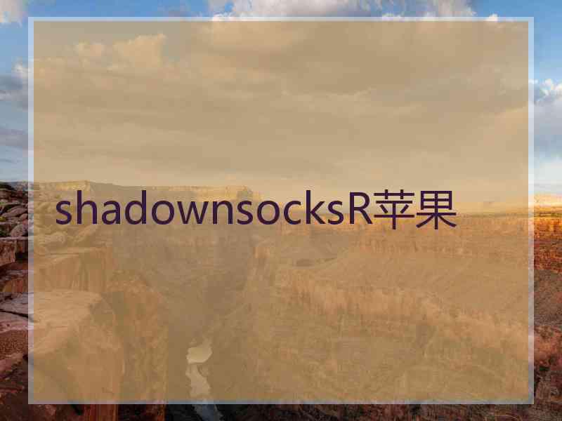 shadownsocksR苹果