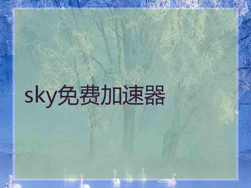 sky免费加速器