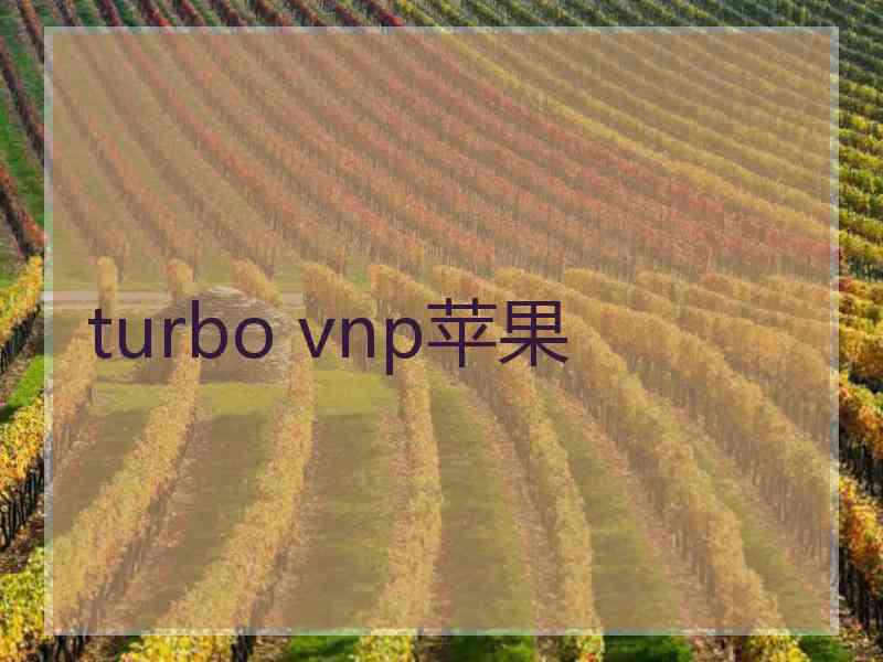 turbo vnp苹果