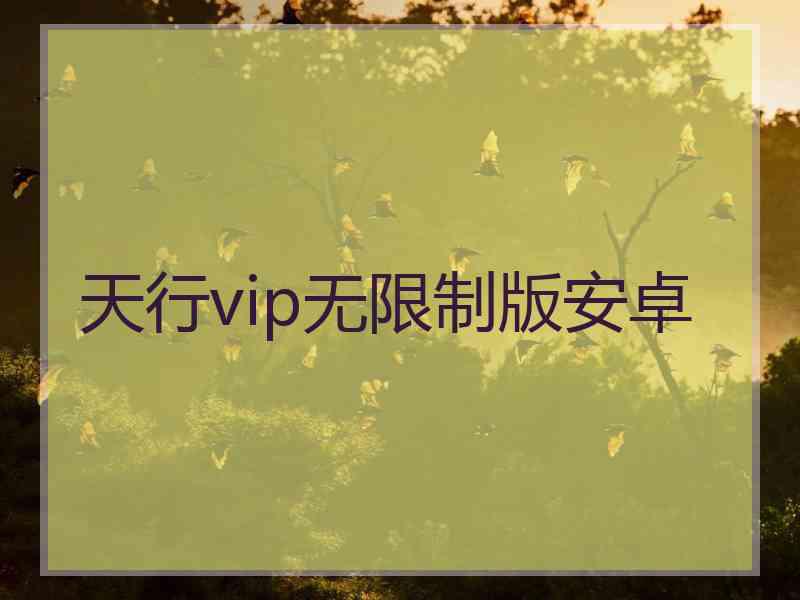 天行vip无限制版安卓