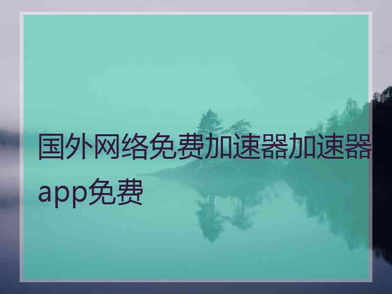 国外网络免费加速器加速器app免费