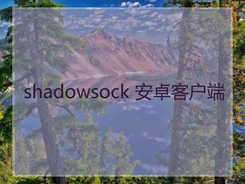 shadowsock 安卓客户端