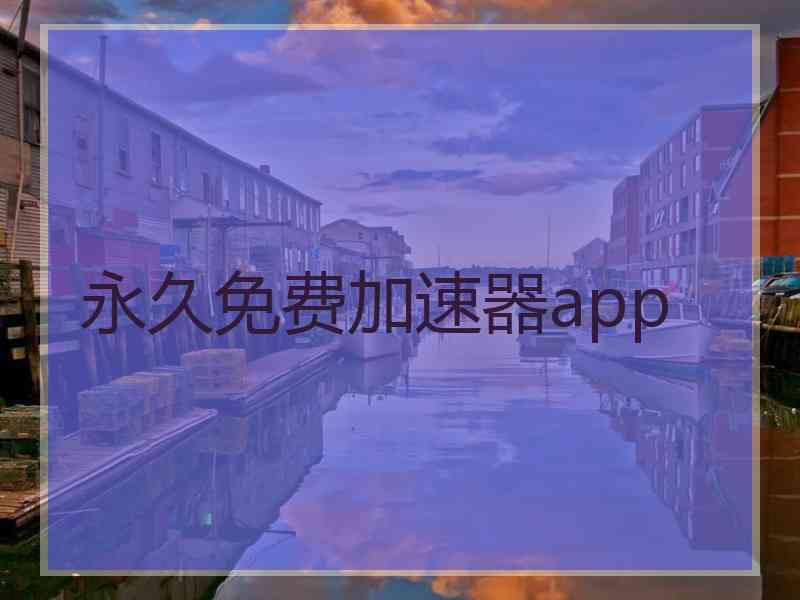 永久免费加速器app