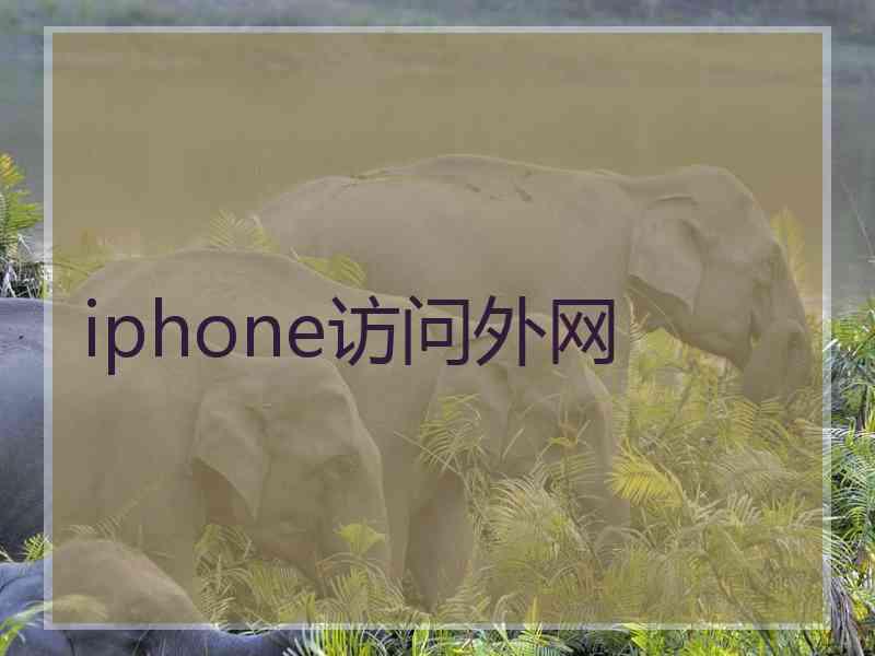 iphone访问外网