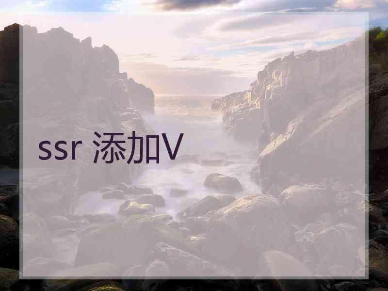 ssr 添加V