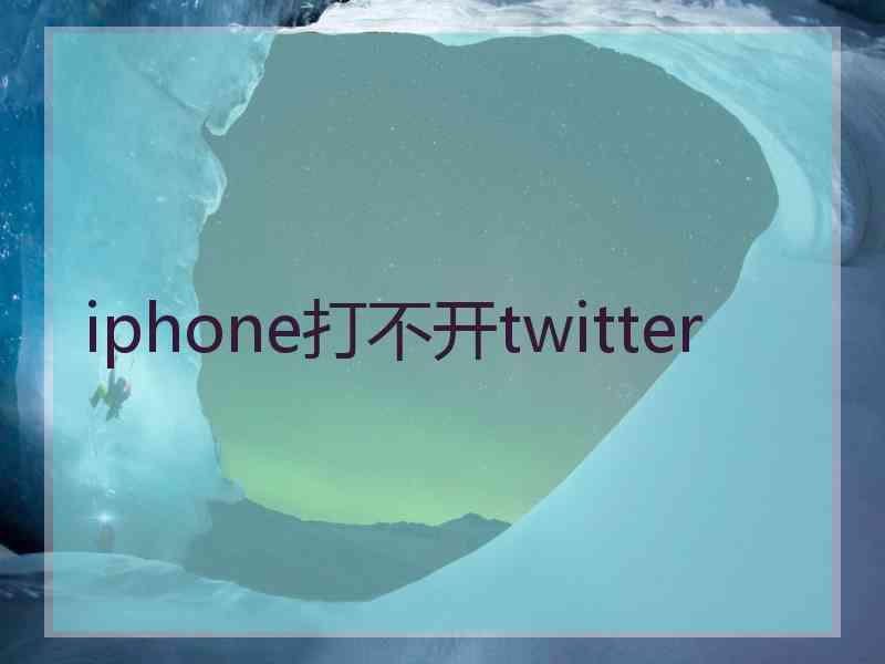 iphone打不开twitter