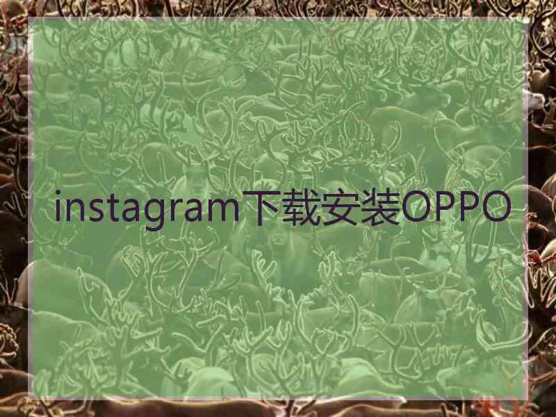 instagram下载安装OPPO