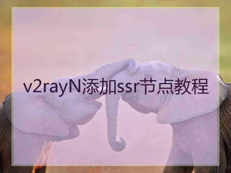 v2rayN添加ssr节点教程