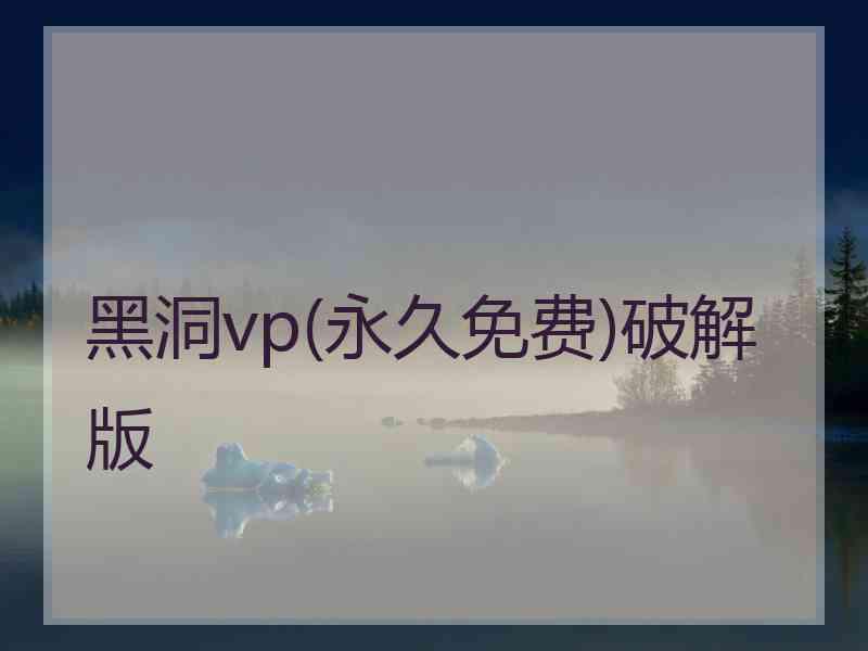 黑洞vp(永久免费)破解版