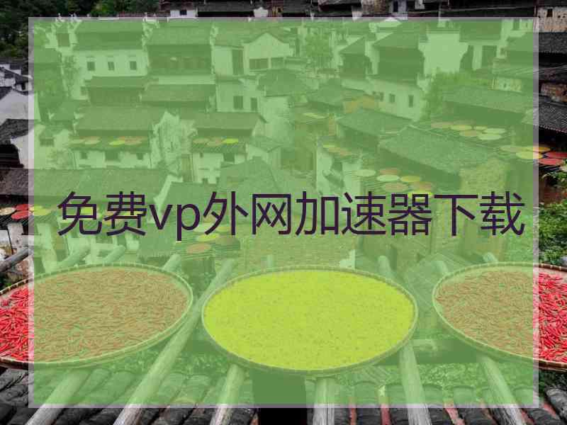 免费vp外网加速器下载