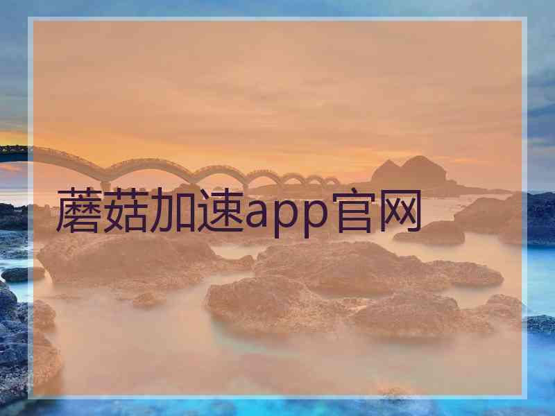 蘑菇加速app官网