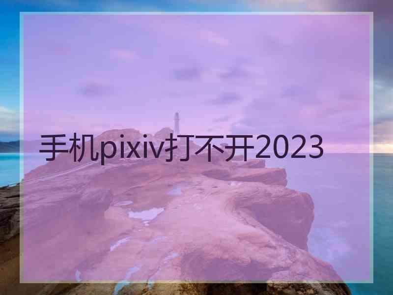 手机pixiv打不开2023