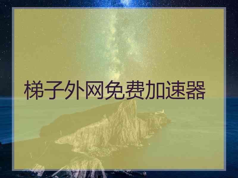 梯子外网免费加速器