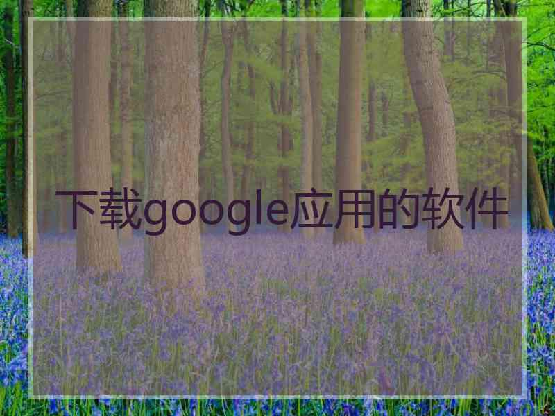 下载google应用的软件