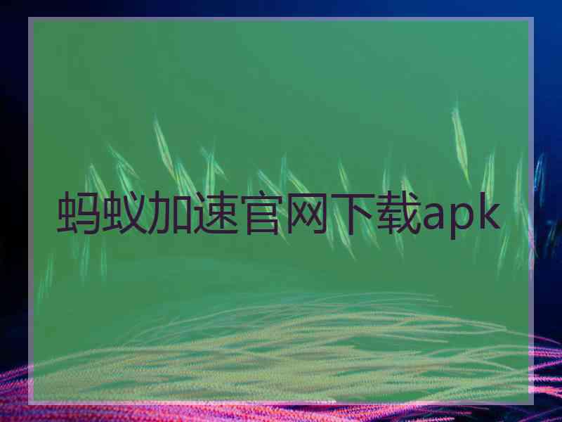 蚂蚁加速官网下载apk