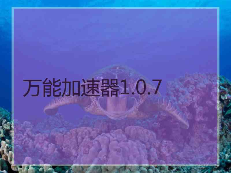 万能加速器1.0.7