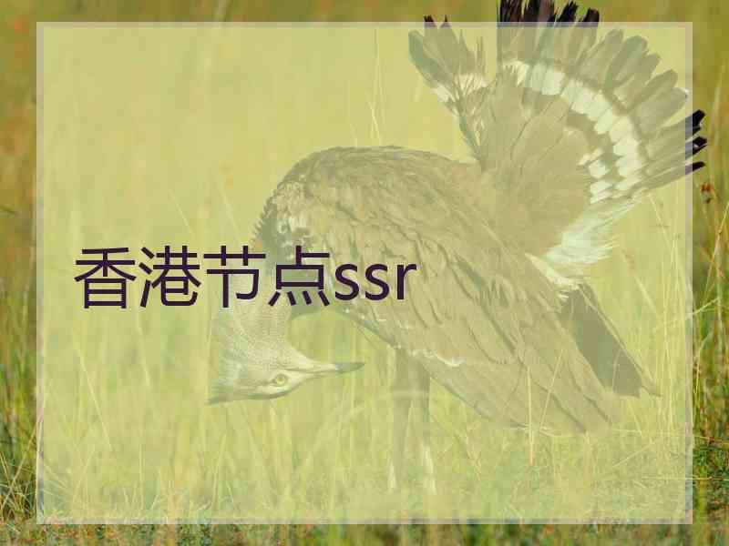 香港节点ssr