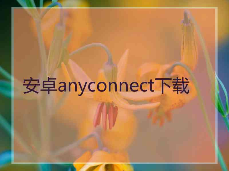 安卓anyconnect下载