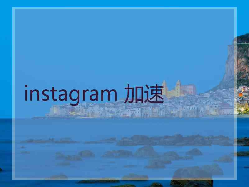 instagram 加速