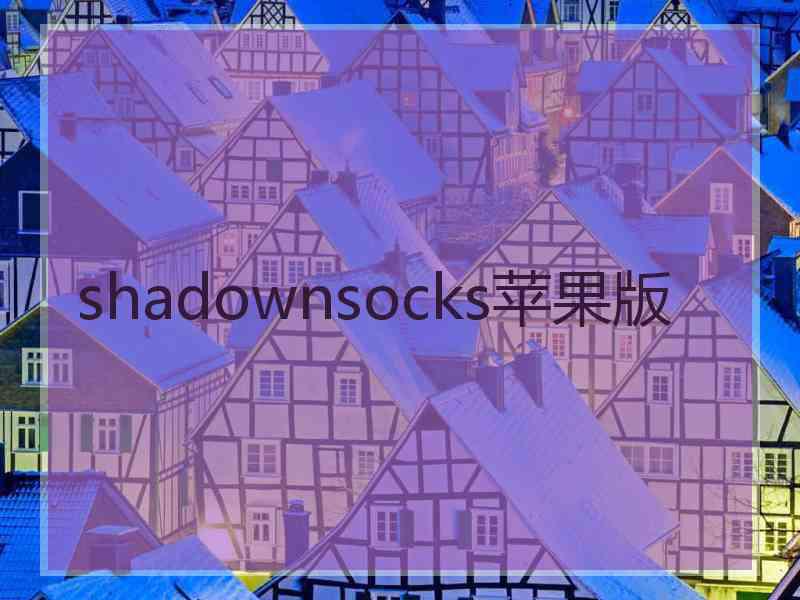 shadownsocks苹果版