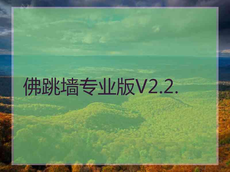 佛跳墙专业版V2.2.