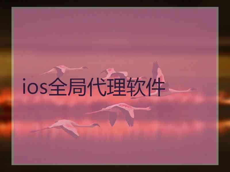 ios全局代理软件