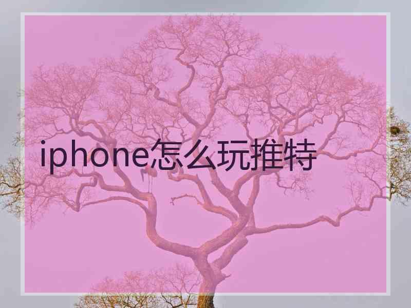 iphone怎么玩推特