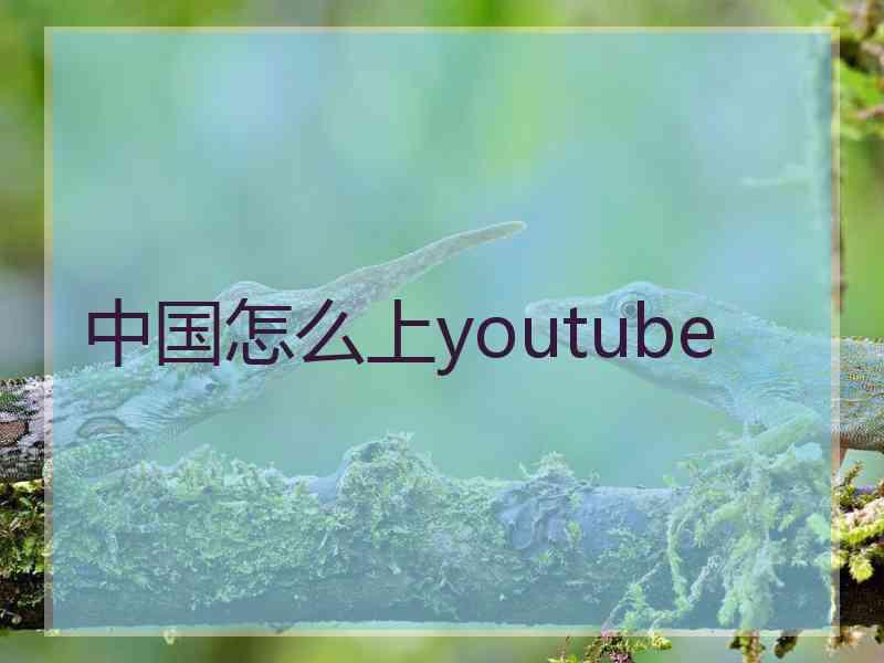 中国怎么上youtube