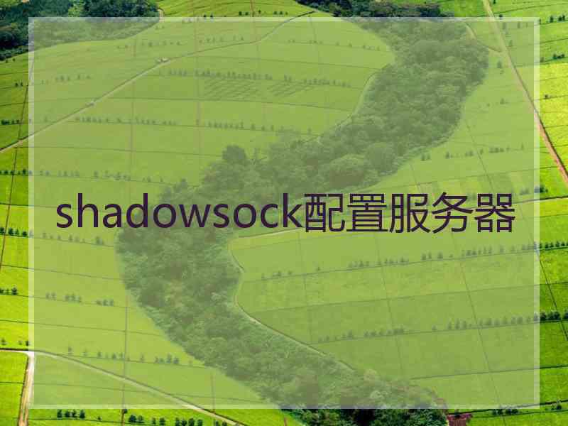 shadowsock配置服务器