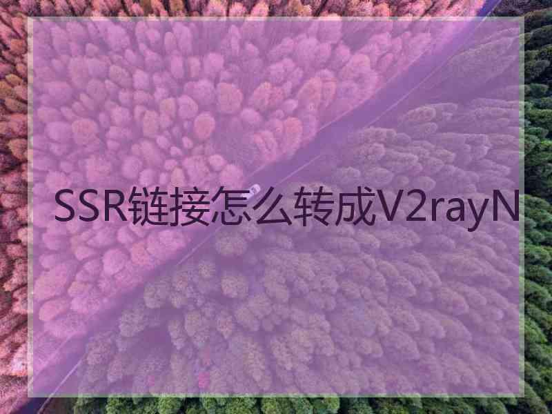 SSR链接怎么转成V2rayN