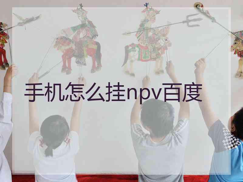 手机怎么挂npv百度