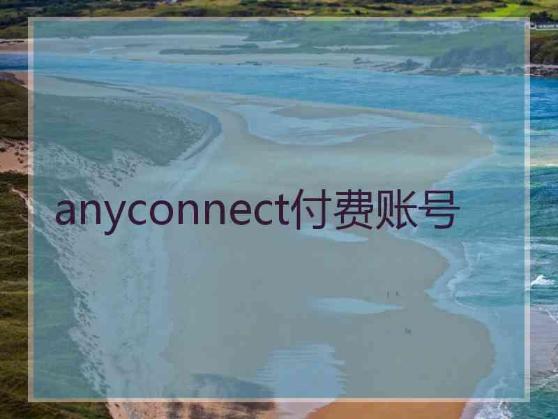 anyconnect付费账号