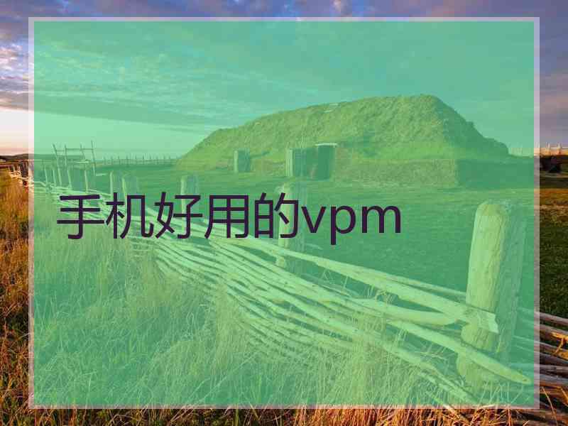 手机好用的vpm