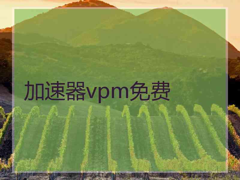 加速器vpm免费