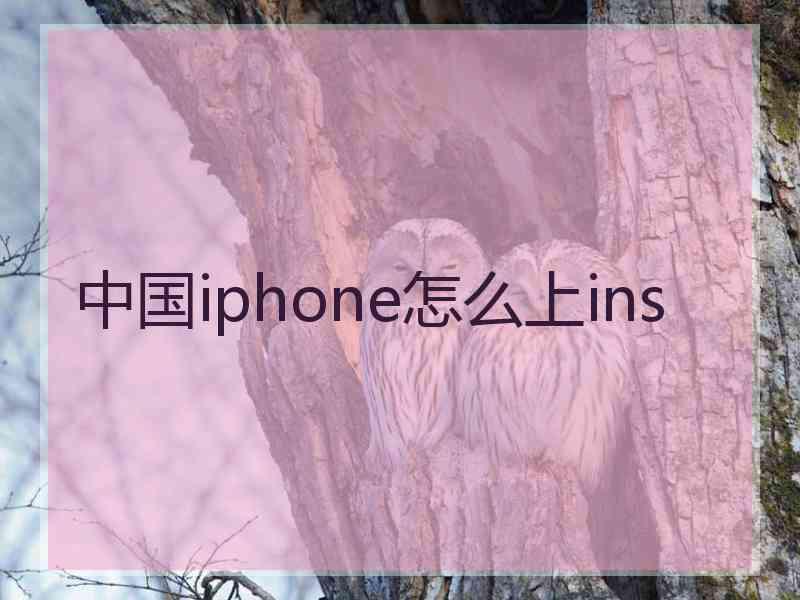 中国iphone怎么上ins