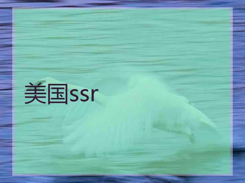 美国ssr