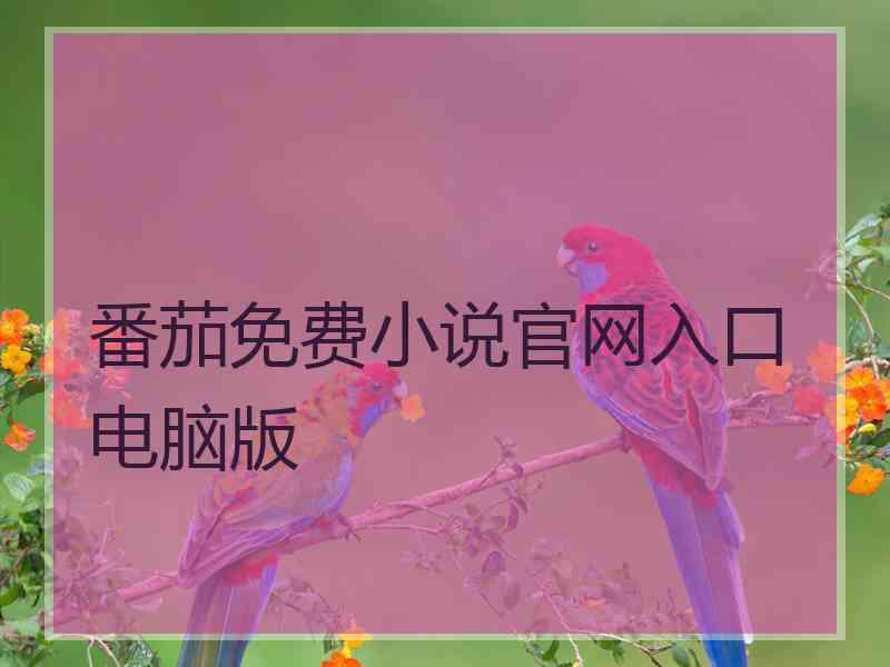 番茄免费小说官网入口电脑版