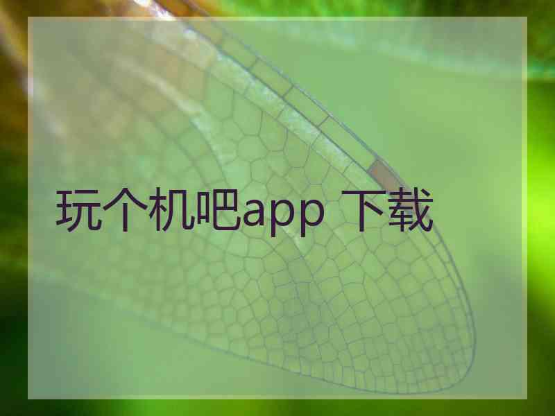 玩个机吧app 下载