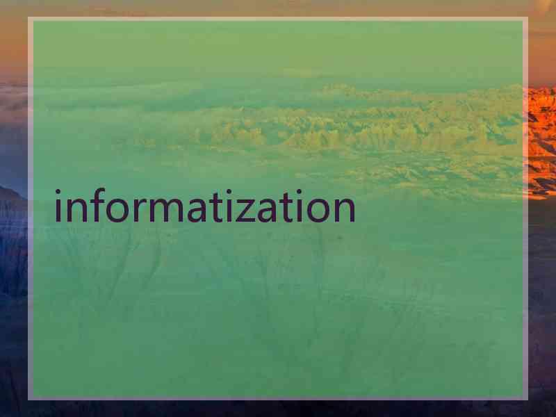 informatization