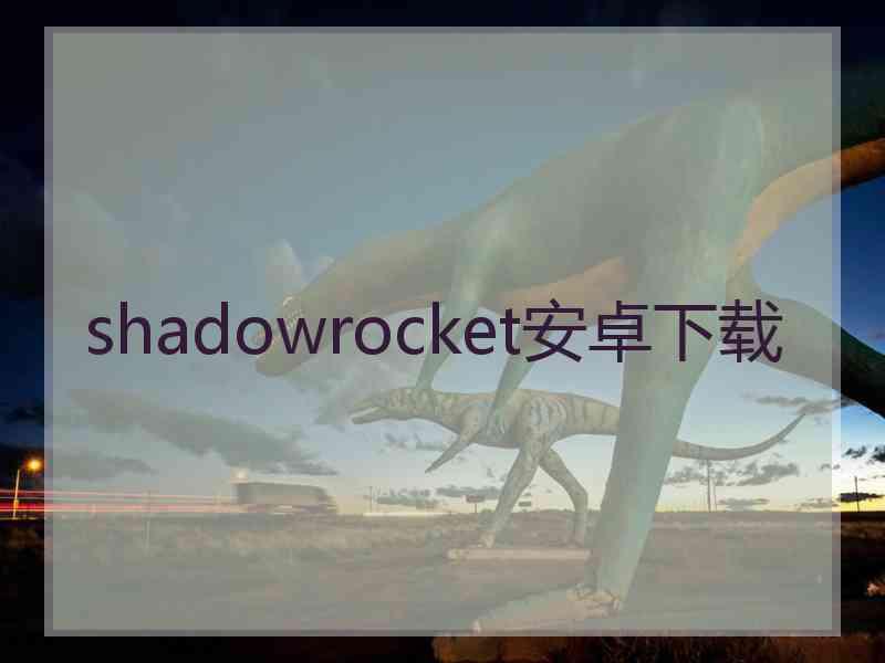 shadowrocket安卓下载