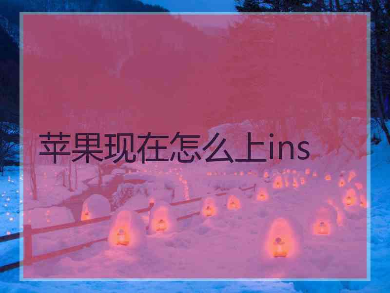 苹果现在怎么上ins