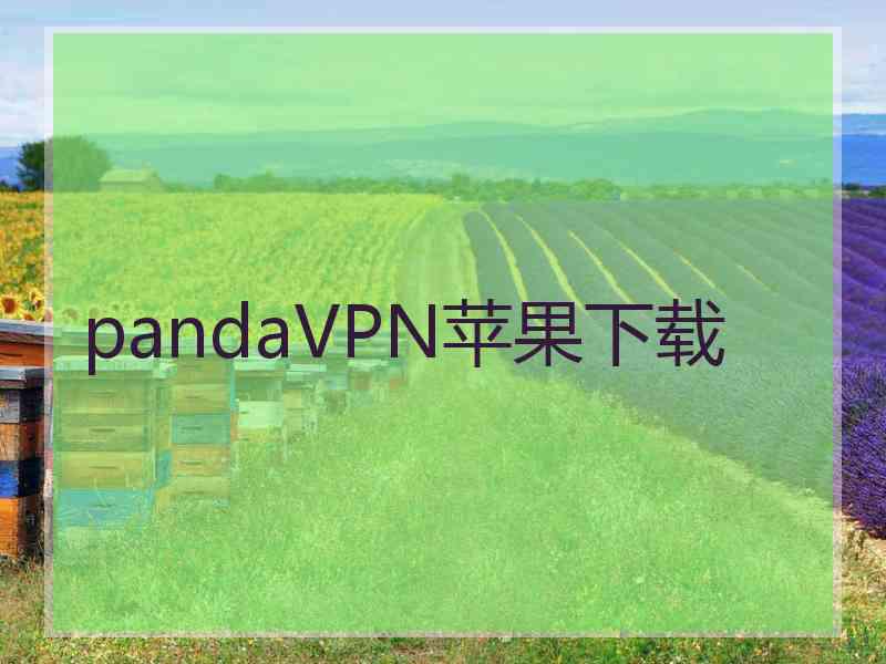 pandaVPN苹果下载