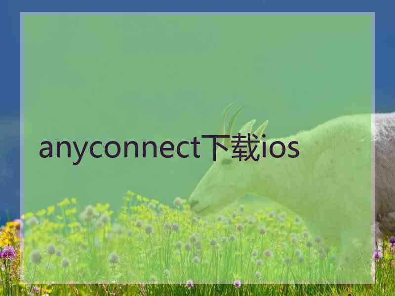 anyconnect下载ios